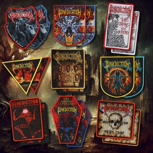 Benediction Official Woven Patches – Old-School Death Metal Legacy for Your Battle Vest