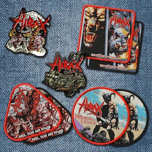 Hirax - Official Enamel Pins and Patches - Thrash Metal Upgrade for Your Battle Vest