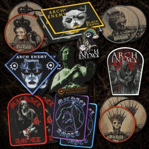 Arch Enemy - Aufnäher mit gewebtem Pin – Melodic Death Fury für deine Jacke