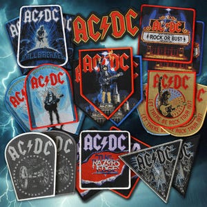 Parches tejidos de AC/DC: mercancía de heavy metal con licencia oficial