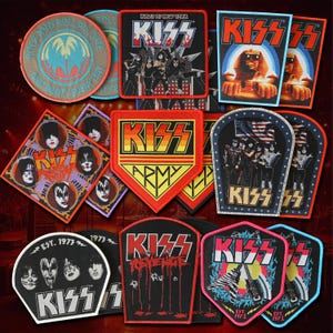 Officiële geweven KISS-patches - Rock Legends voor je jas of vest