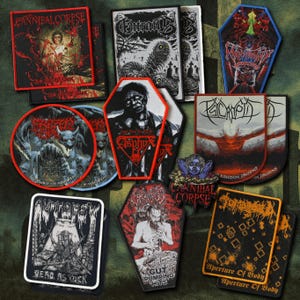 Écussons tissés Death Metal – Cousez la brutalité sur votre veste de combat