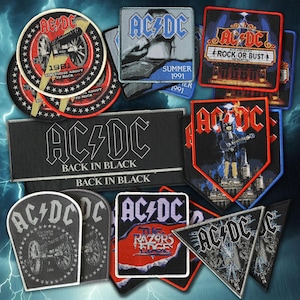 AC/DC - Woven Patches – Officiellt licensierad heavy metal-merchandise