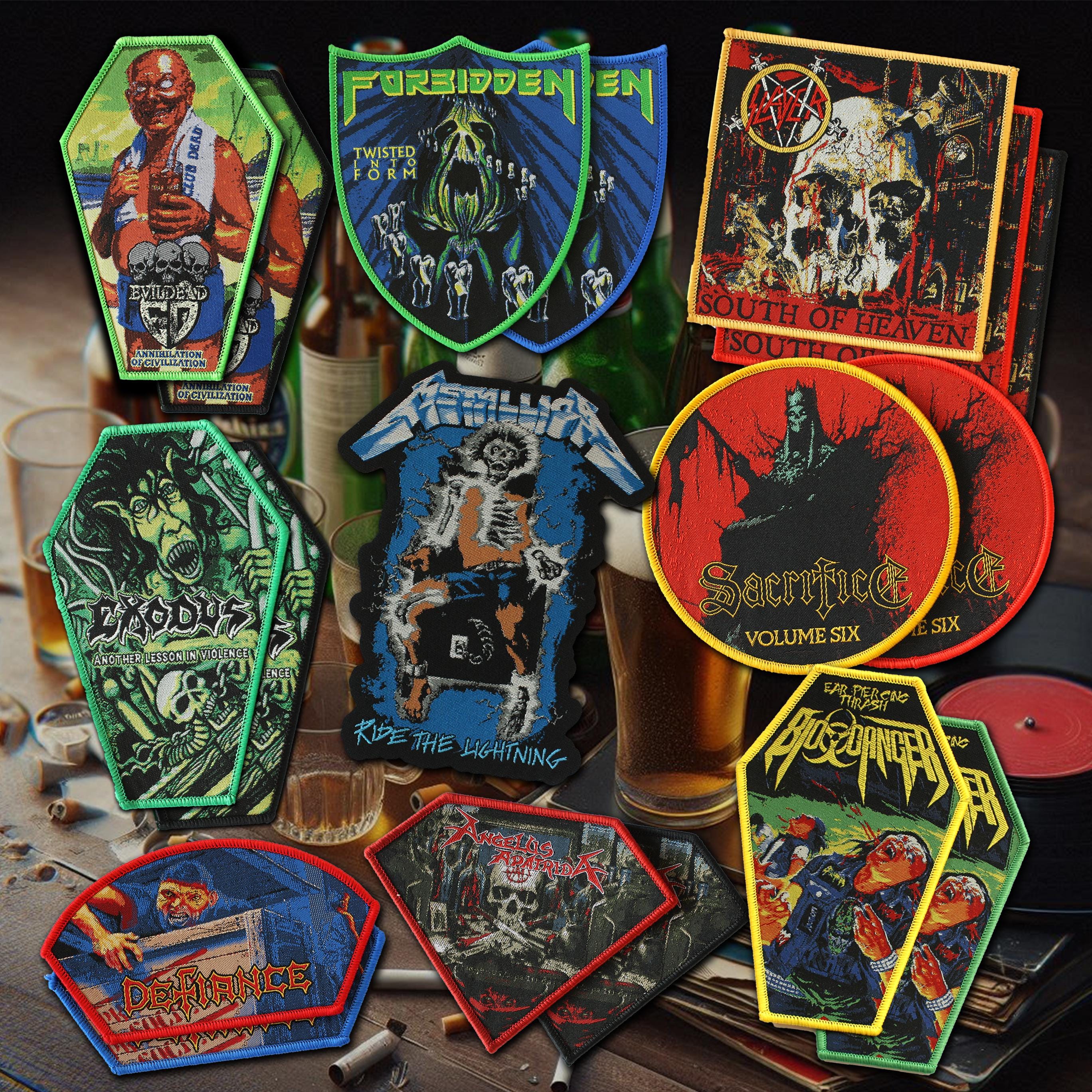 Testament Band Embroidered Sew-On Patch | Thrash Metal Logo For Jacket, Bag