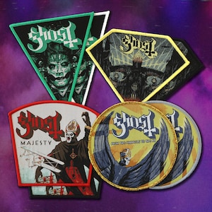 Ghost Band - Official Woven Patches - Papa Emeritus & Occult Rock Merch for Battle Jackets