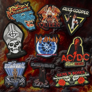 Oversized Official Woven Patches – Heavy Metal & Classic Rock Icons