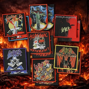Slayer - Parches oficiales tejidos - Iconos del thrash metal
