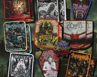 Death Metal Woven Patches – Sew Brutality to Your Battle Jacket