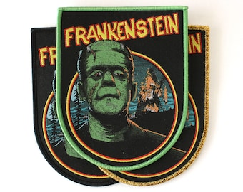 Patchs tissés Frankenstein - Icône d'horreur classique pour votre gilet de combat