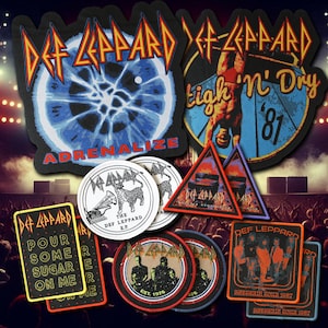 Parches tejidos oficiales de Def Leppard: ¡un clásico del rock 'n' roll!