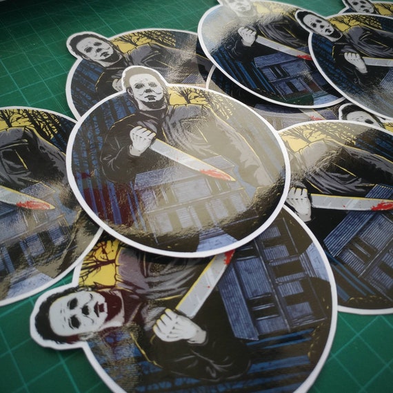 Halloween Vinyl Sticker Michael Myers John Carpenter Horror Movie Decal Jamie Lee Curtis Laptop Iphone Tablet Decoration