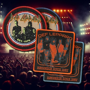 Def Leppard - Parches oficiales tejidos: ¡Un clásico del rock 'n' roll!