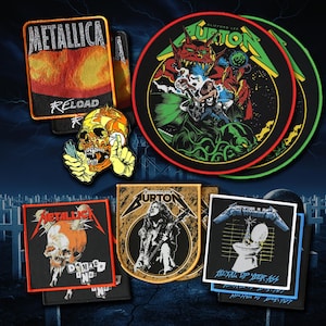 Official Metallica Woven Patches - Thrash Metal Legends on Your Vest