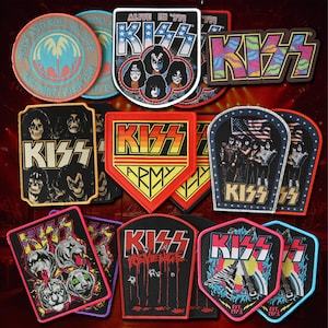 KISS - Official Woven Patches - Rock Legends for Your Jacket or Vest
