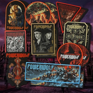 Powerwolf - Die offiziellen gewebten Patches - Power Metal Icons für die Jacke