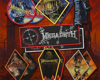 Megadeth - Parches oficiales tejidos - Thrash tejido en hilo