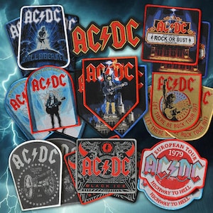 Toppe tessute AC/DC – Merchandising Heavy Metal con licenza ufficiale