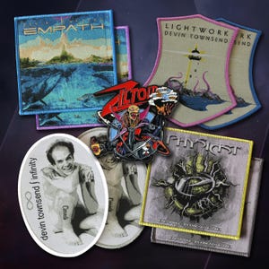 Devin Townsend - Ziltoid: Dark Matters - Official Enamel Pin & Album Woven Patches - Prog Metal Merch