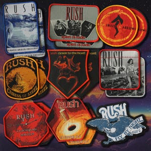 Rush Official Woven Patches - Iconic Prog Art for Jackets and Bags