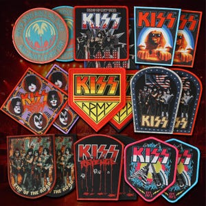 KISS Official Woven Patches - Rock Legends for Your Jacket or Vest