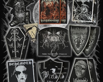 Oficjalne tkane naszywki blackmetalowe – od pierwszej fali do symfonicznej ciemności