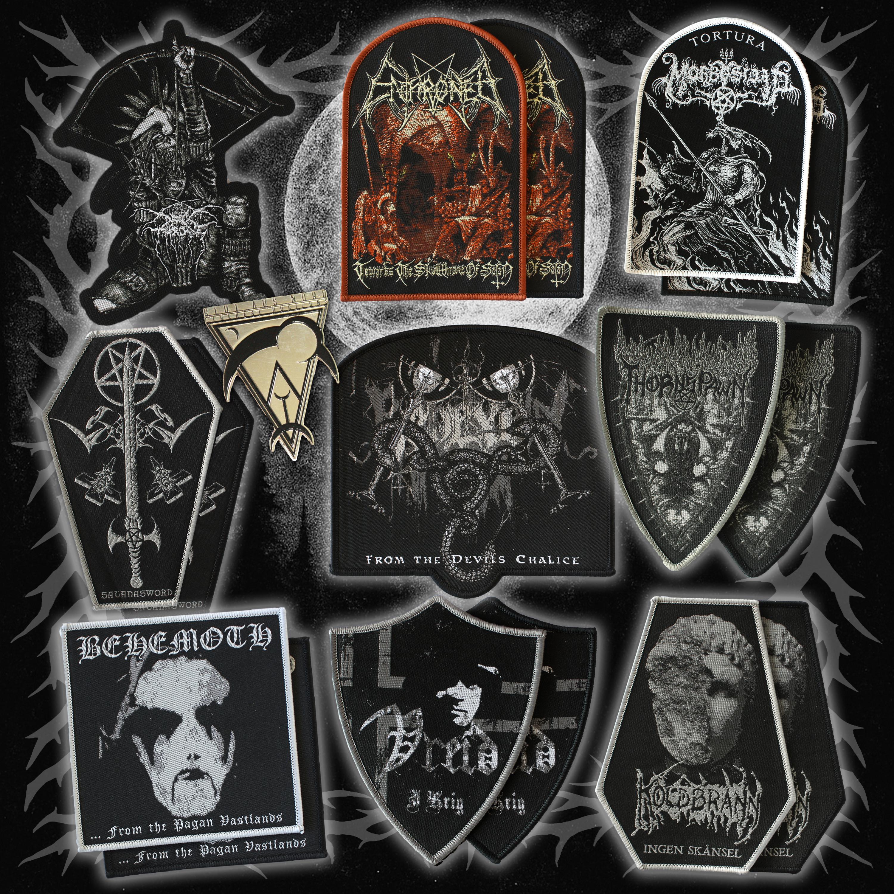 Patch Darkthrone Logo Lurex - 10.5x8.5cm - Métal Noir - Black Metal