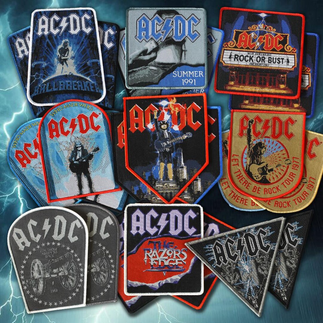 AC/DC - Woven Patches – Officially Licensed Heavy Metal Merch - Etsy