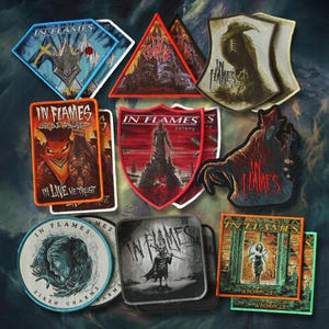In Flames Official Woven Patches - Swedish Melodic Death Metal Legends