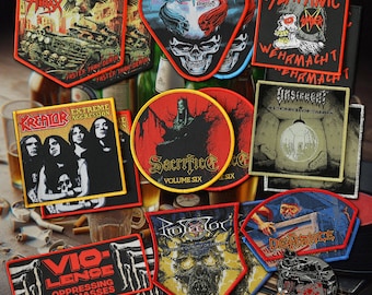 Classiques du Thrash Metal – Écussons tissés sous licence officielle