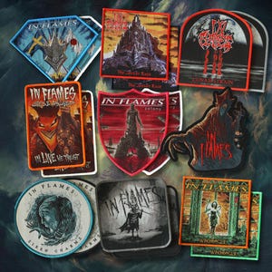 In Flames - officiële geweven patches - Zweedse melodieuze deathmetallegendes