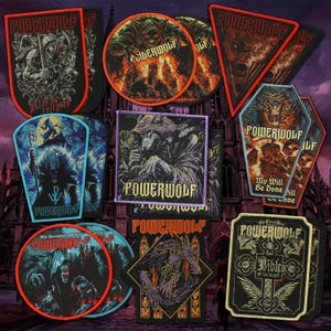 Powerwolf - Parches oficiales tejidos - Iconos del power metal para tu chaqueta de batalla