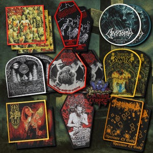 Death Metal Woven Patches – Sew Brutality to Your Battle Jacket