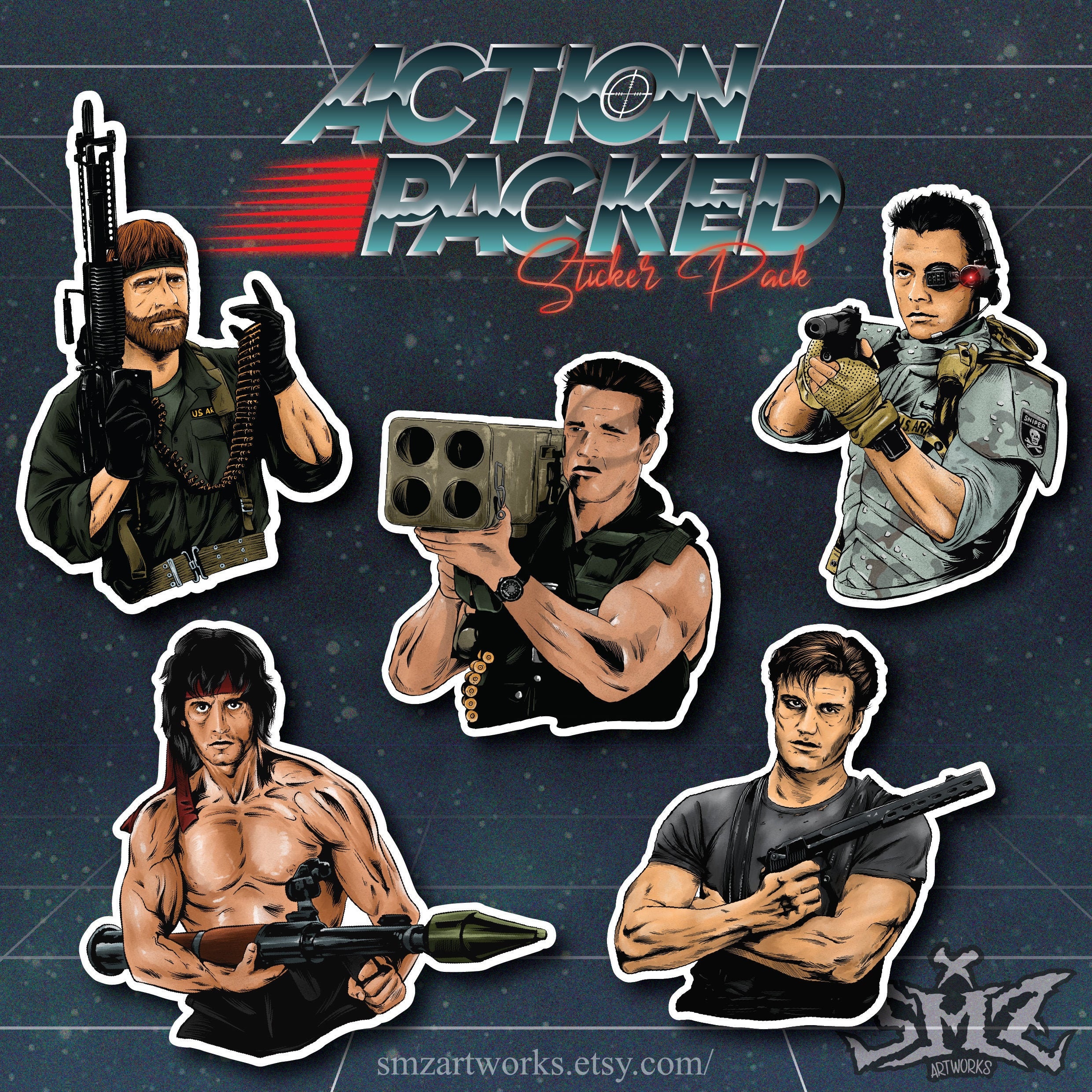 Action Packed Sticker Pack - Etsy