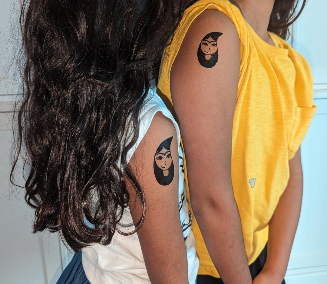 Persian Girl Abroo Temporary Tattoo Set of Two - Etsy