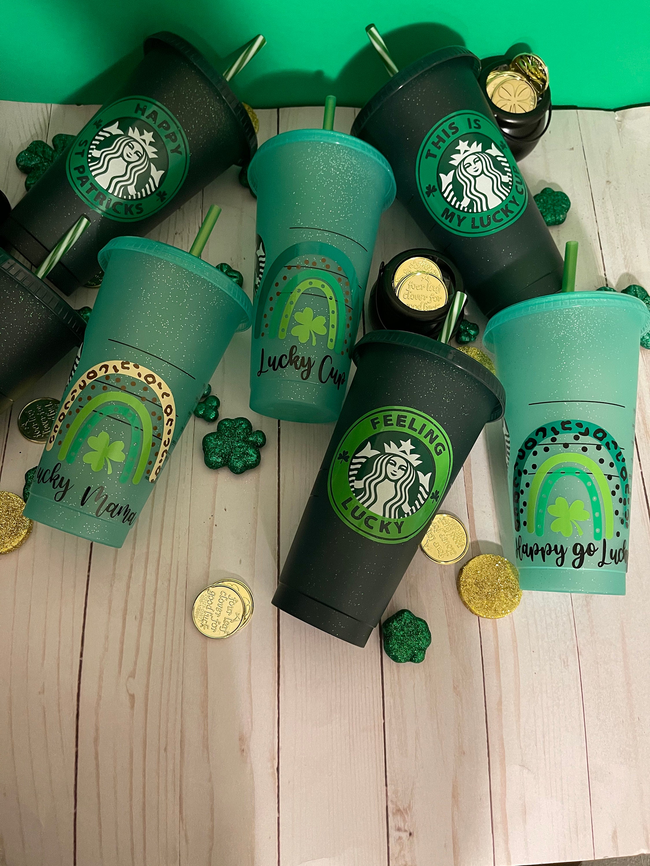 St. Patrick's Day Starbucks Tumbler Starbucks Cold Cup Etsy