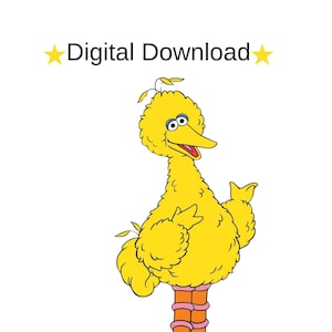 Sesamstraße Charakter, PNG-Datei, Großer Vogel PNG, PNG Clipart, Geburtstag Clipart Digitale Dateien