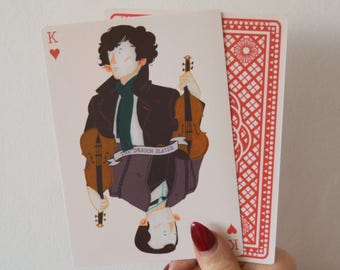 8x Sherlock Themed Playing Cards