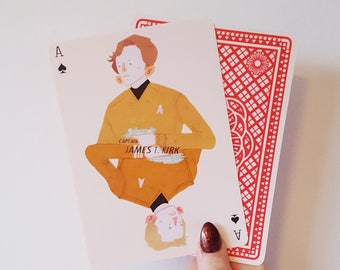 8x Star Trek Themed Playing Cards
