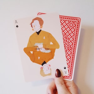 8x Star Trek Themed Playing Cards
