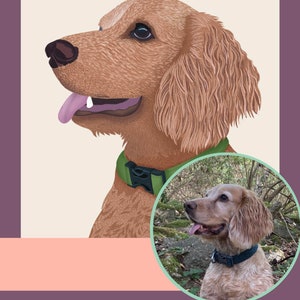 Custom Illustrated Pet Portraits Bild 6