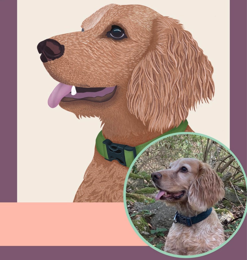 Custom Illustrated Pet Portraits Bild 6