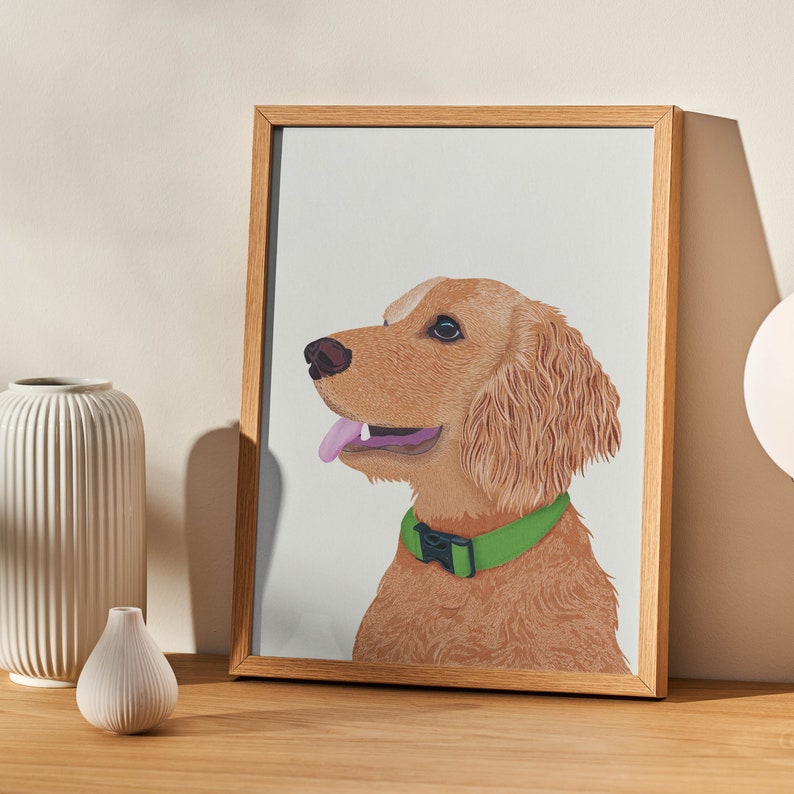 Custom Illustrated Pet Portraits Bild 4