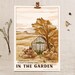 jessica reviewed In The Garden art print • Illustrated print • Retro poster • Plant lover gift • Greenhouse • Garden poster • Vintage poster