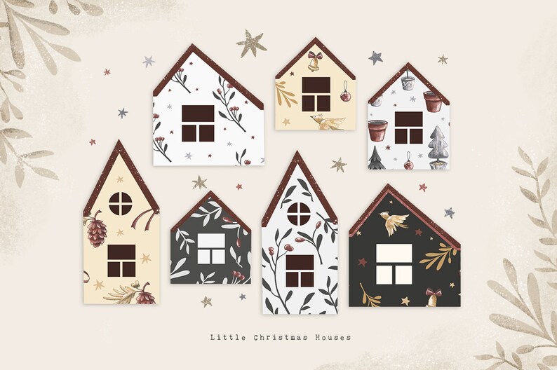 Printable Advent Calendar  Christmas Little Houses   image 2