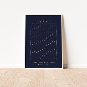 Printable Lunar Calendar 2024 Etsy