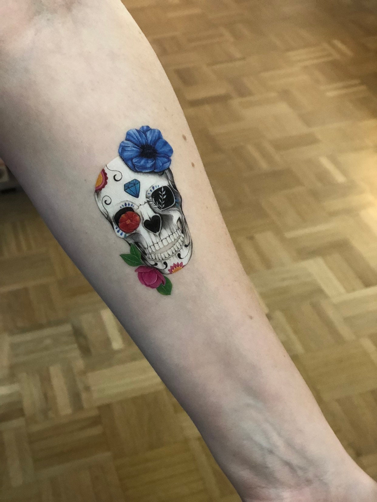 2 Tattoos Santa Muerte - Etsy