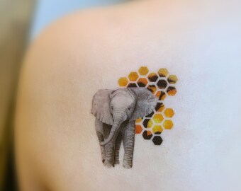 Elefant Tattoo Etsy