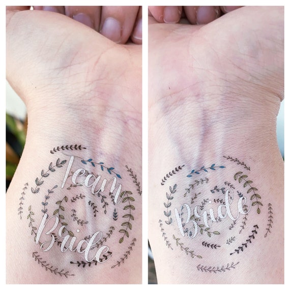 Tattoo Bride Team Bride 45cm Etsy New Zealand