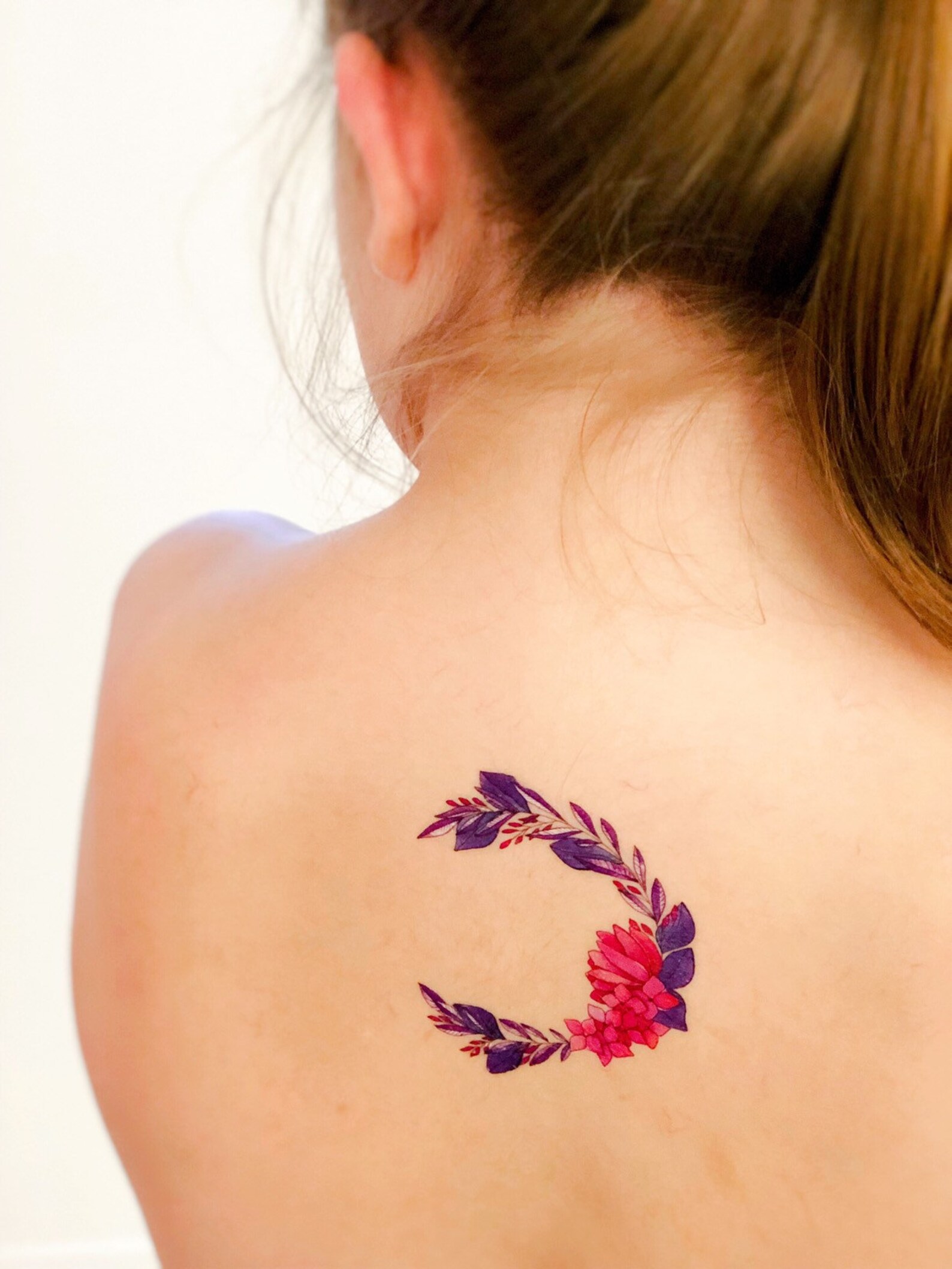 Tijdelijke Flower Crown Tattoo 10x10cm Etsy