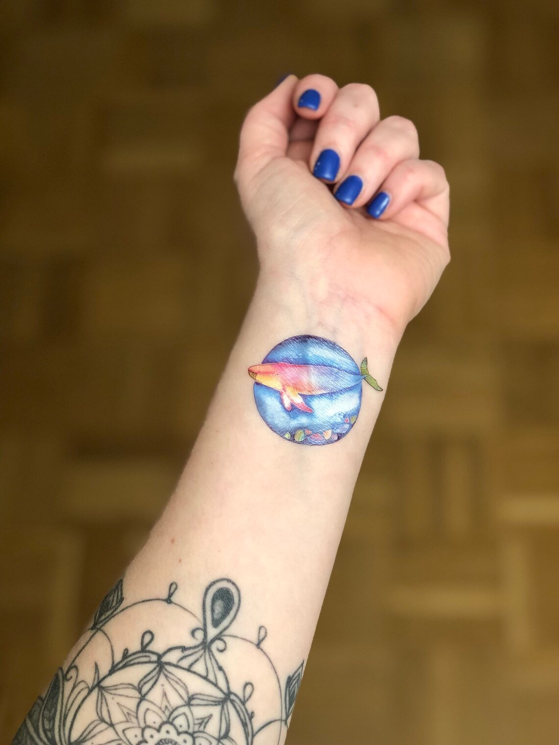 Temporary tattoo Whale 5 cm Etsy